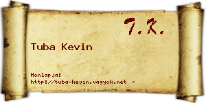 Tuba Kevin névjegykártya